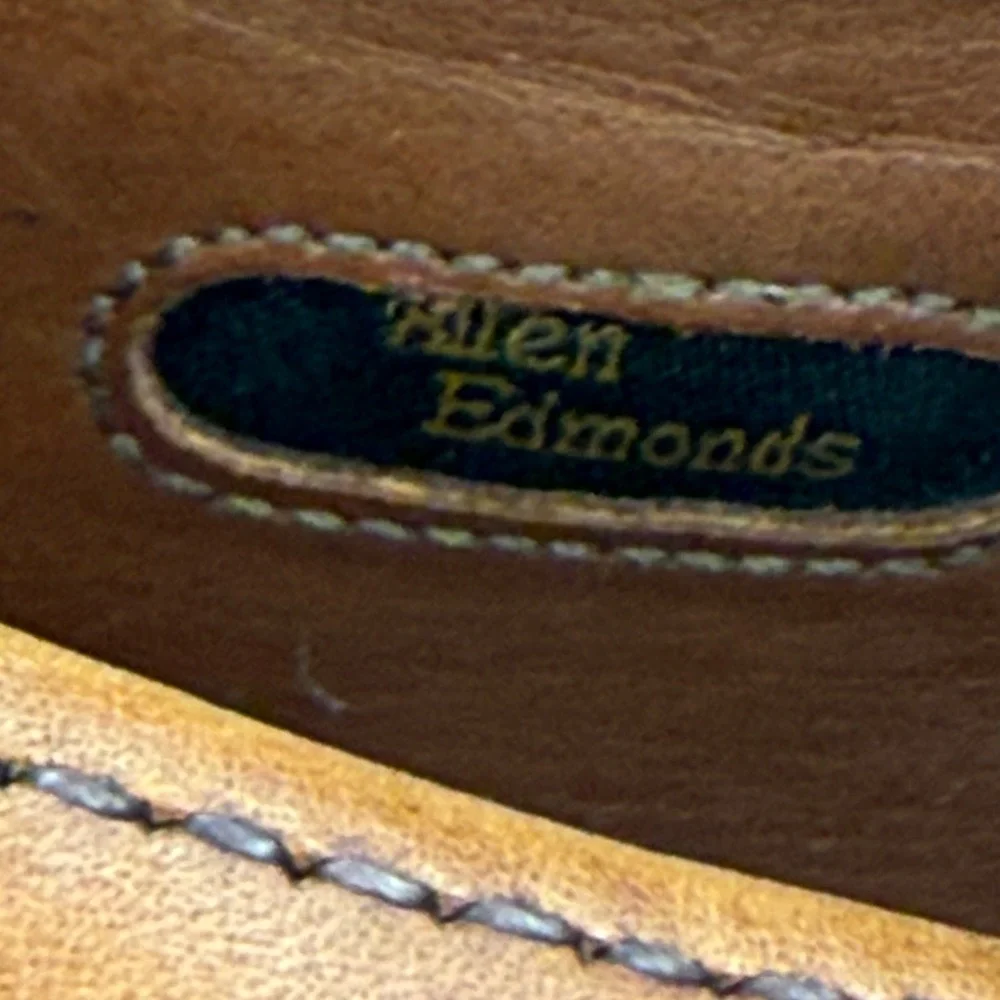 Allen Edmonds LaSalle Derby Mens 11.5 D Brown Good Split Toe Leather 3920